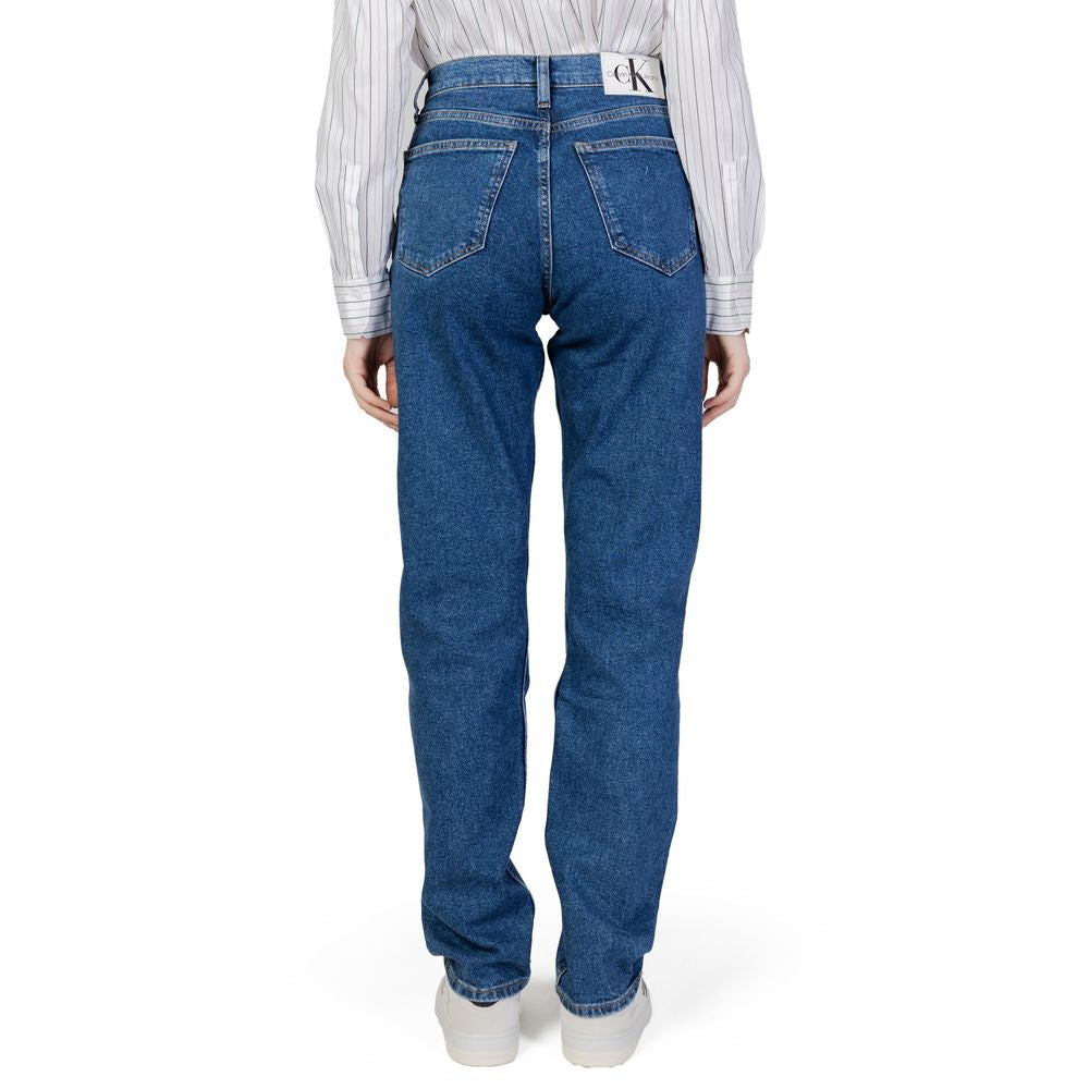 Jean slim en coton bleu