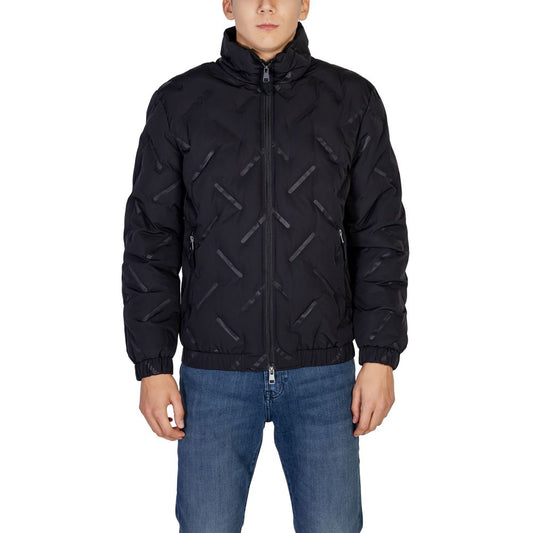 Black Polyester Jackets & Coat