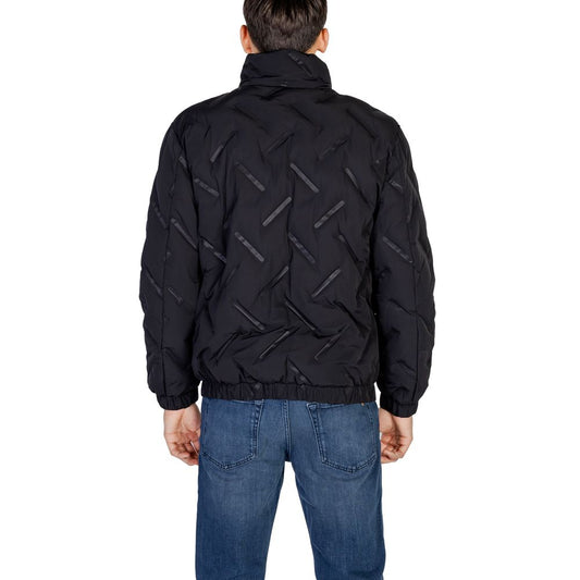Black Polyester Jackets & Coat