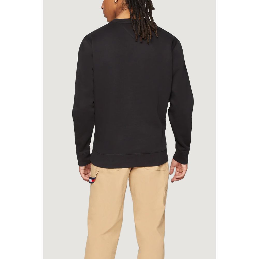 Sweat-shirt en coton noir