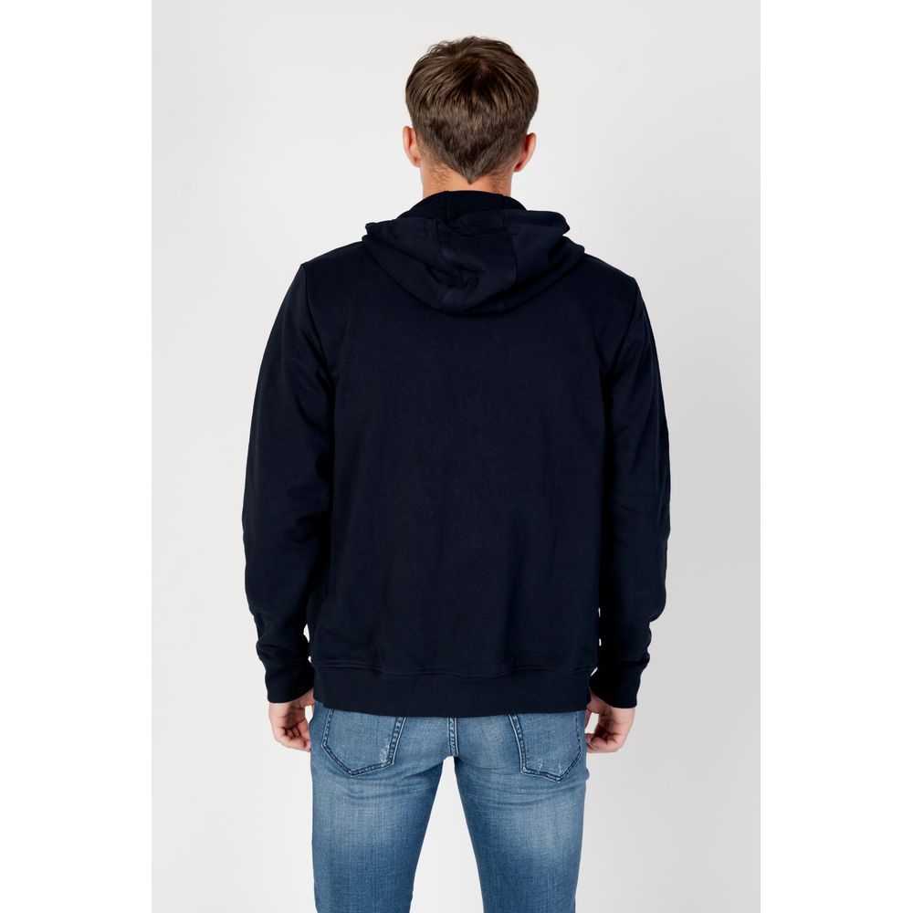 Sudadera con capucha de algodón orgánico azul