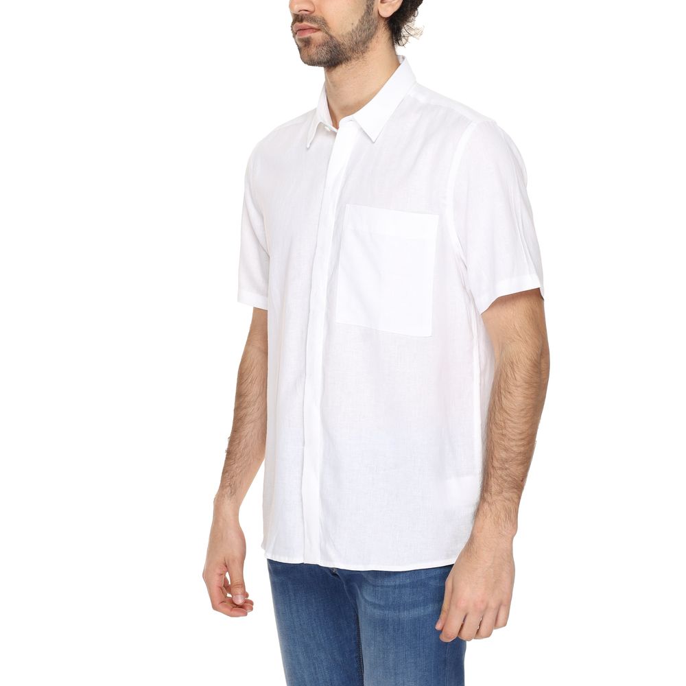 White Linen Shortsleeve