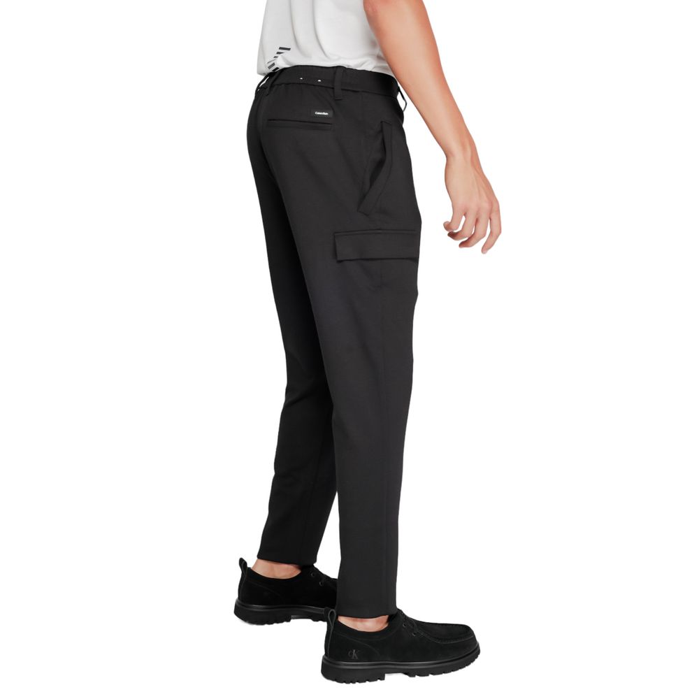 Black Recycled Polyester Joggers Workout Pant
