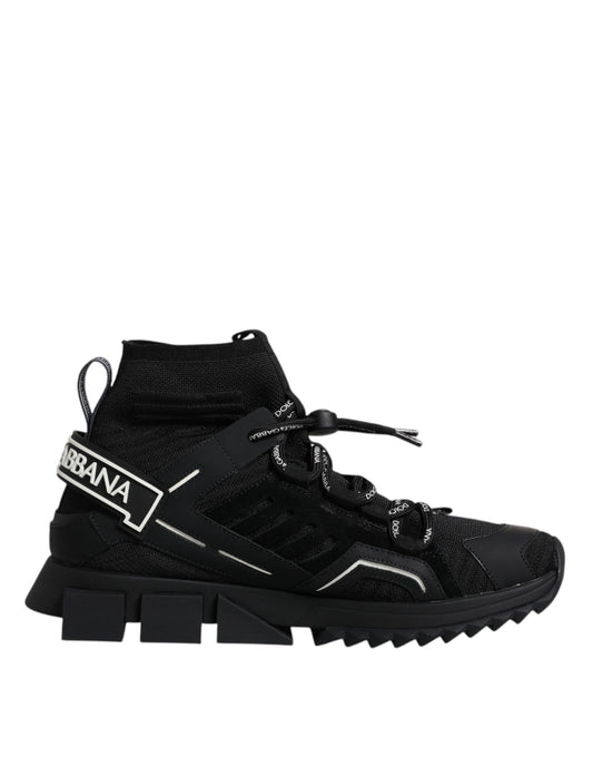 Zapatillas deportivas negras con el logo de Sorrento para hombre, calcetines y zapatos