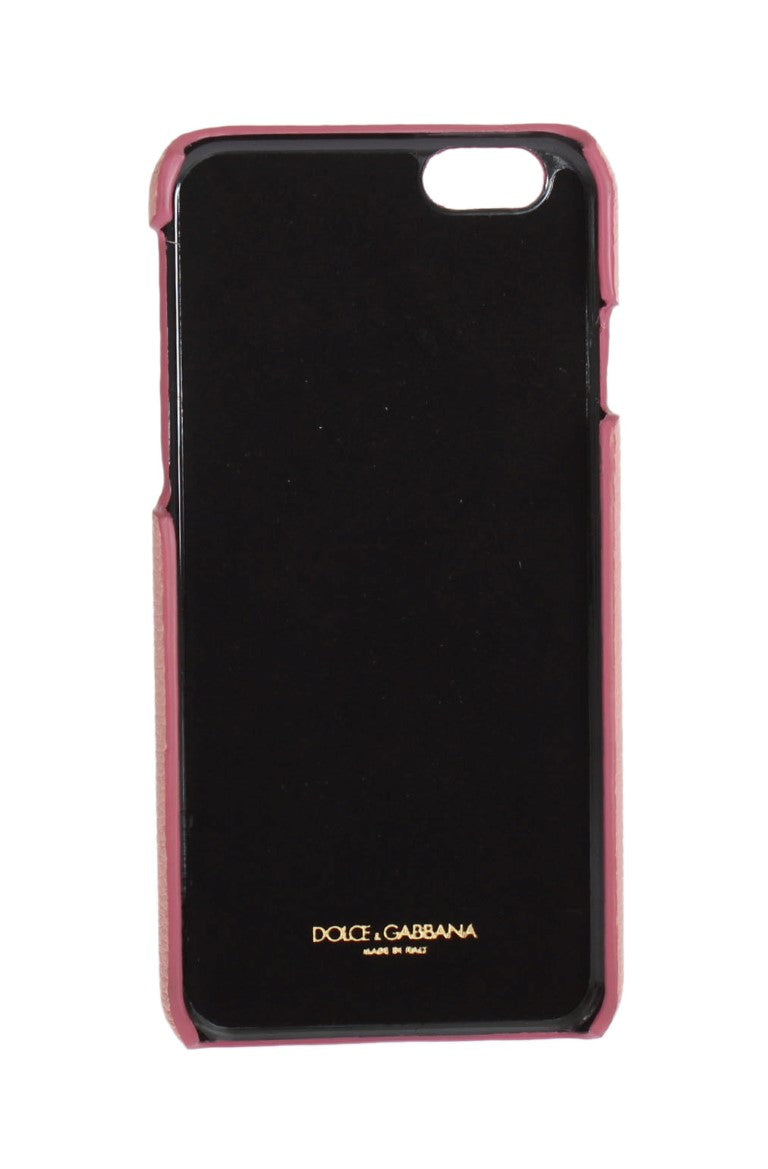 Funda de teléfono de cuero rosa con forma de corazón