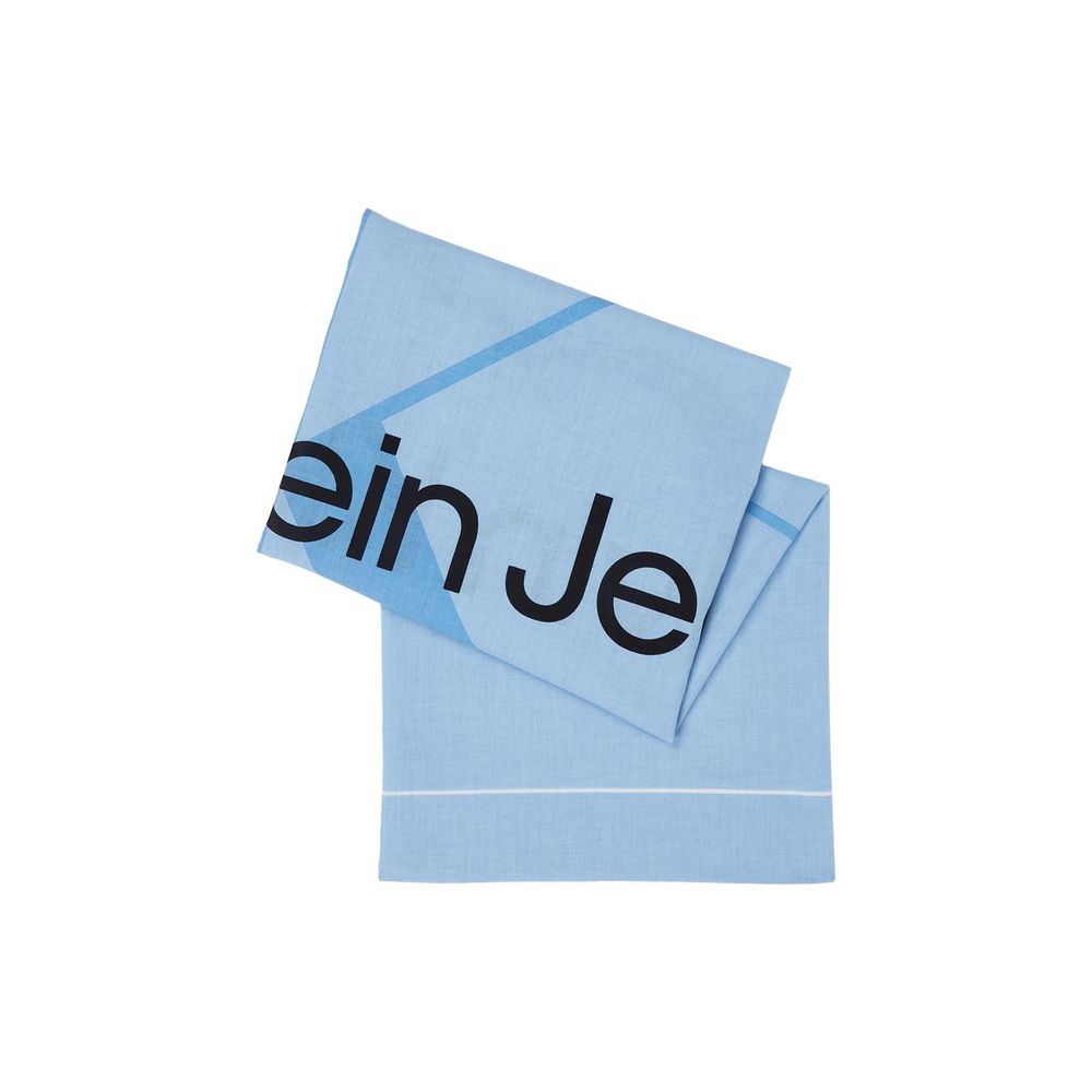 Bufanda azul de algodón orgánico