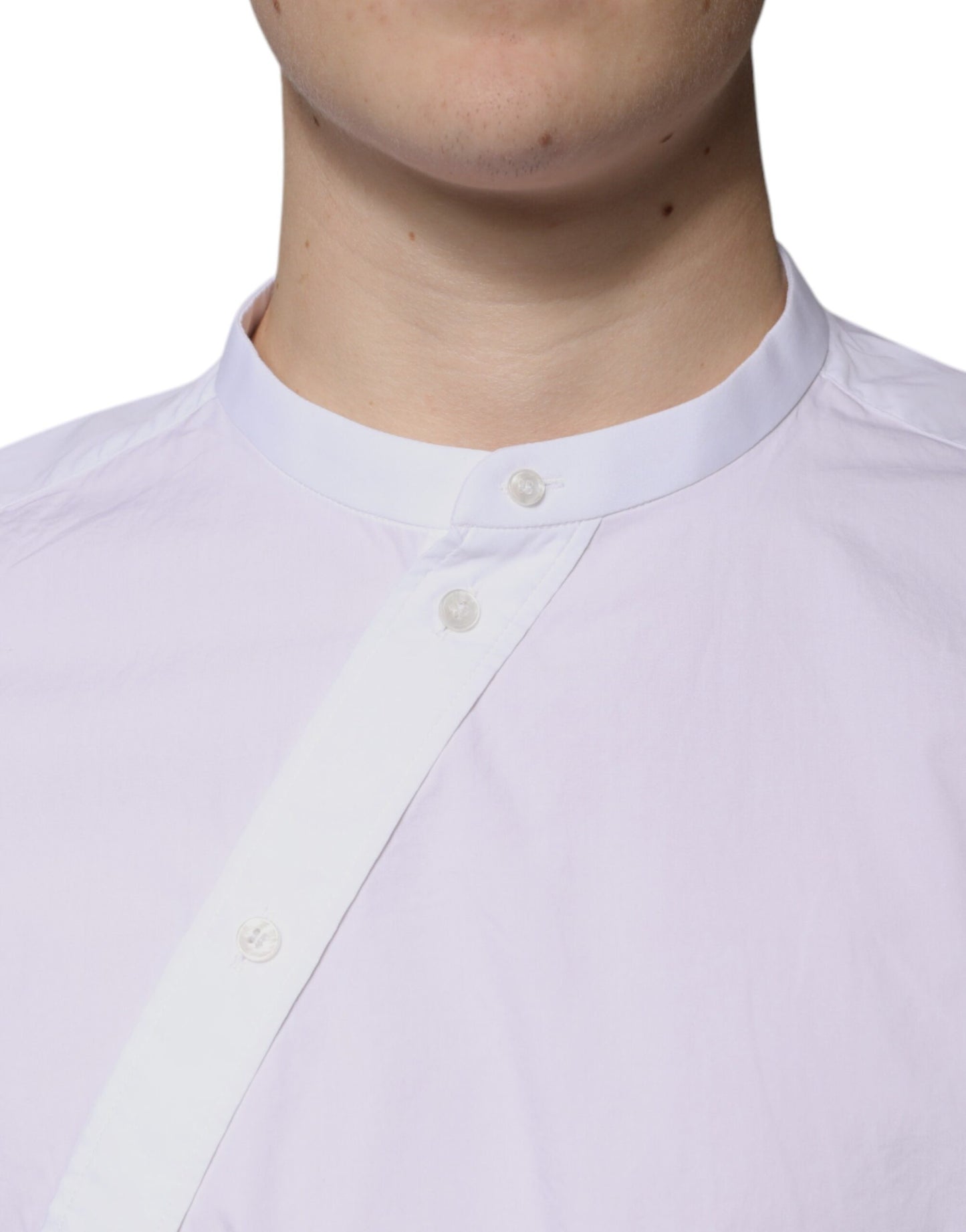 Chemise habillée MARTINI en coton blanc coupe slim