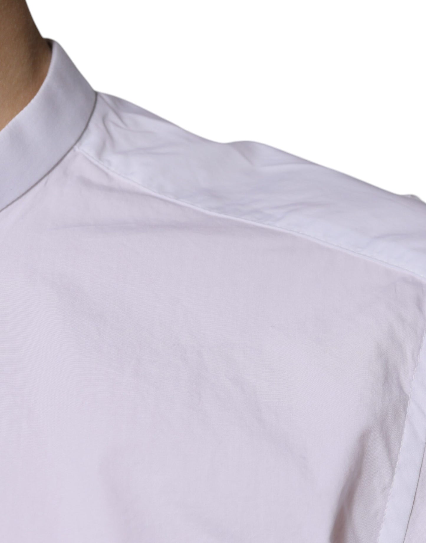 Chemise habillée MARTINI en coton blanc coupe slim