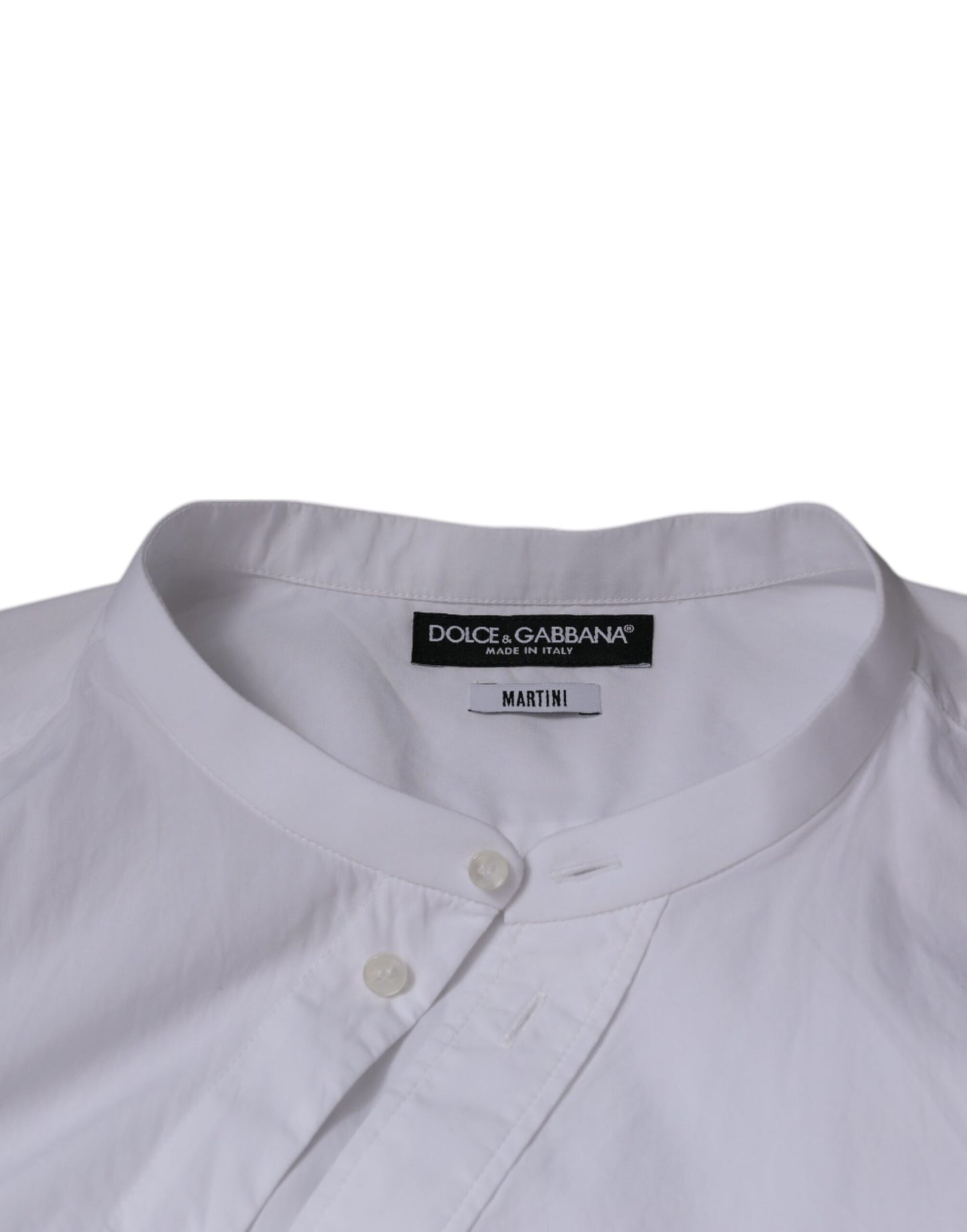 Chemise habillée MARTINI en coton blanc coupe slim