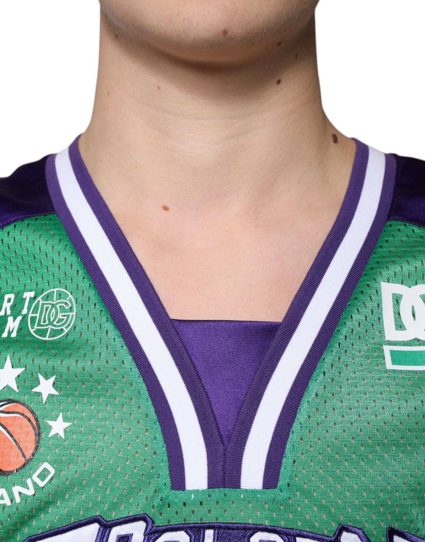 T-shirt sans manches en jersey de polyester vert
