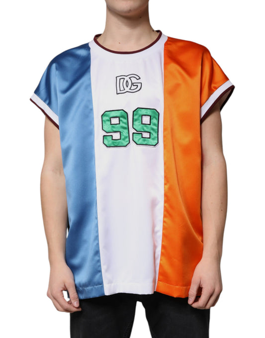 T-shirt sans manches en jersey multicolore
