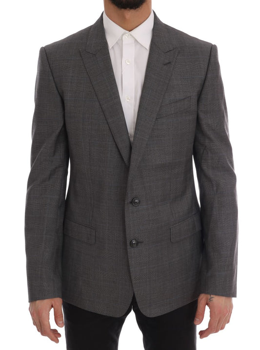 Blazer ajustado Martini de lana gris