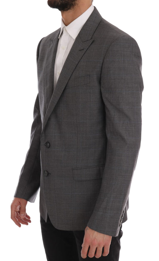 Blazer ajustado Martini de lana gris