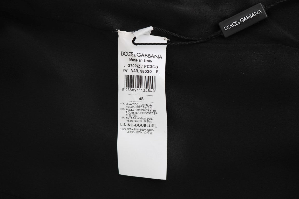 Chaleco ajustado estampado de lana gris