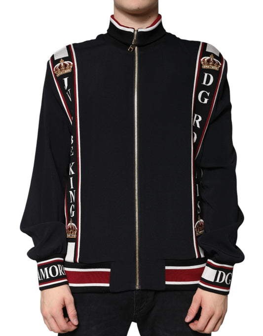 Sweat-shirt zippé noir DG King