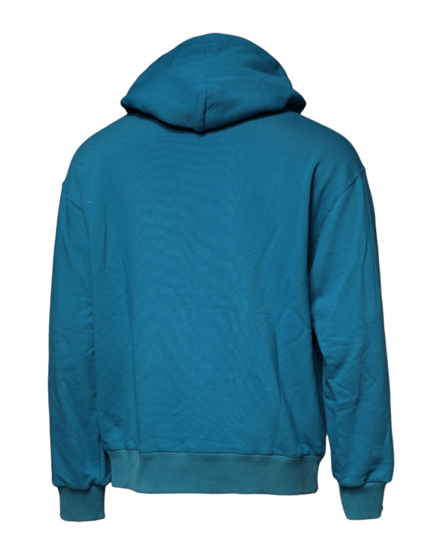 Sudadera con capucha de algodón con logotipo azul