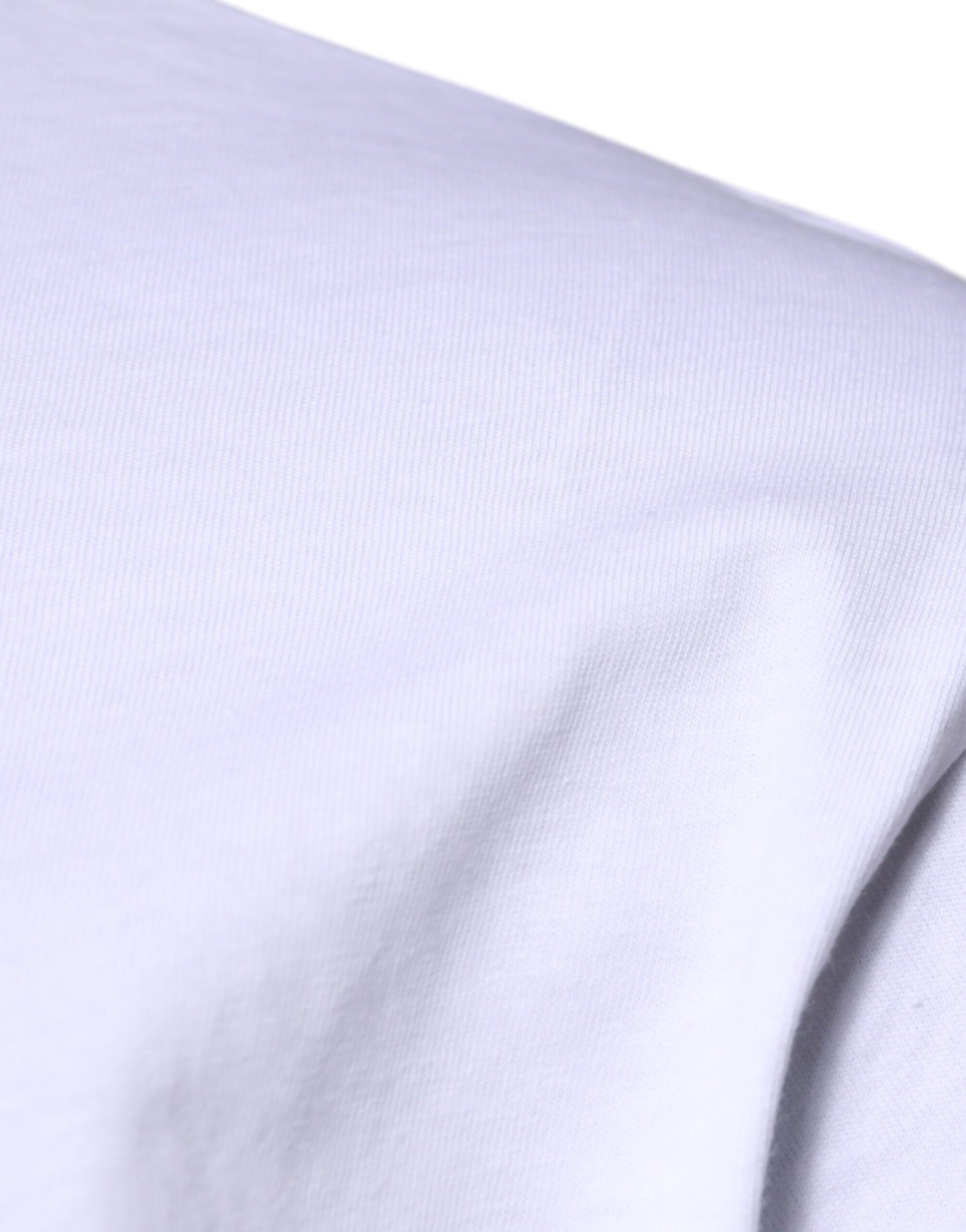 T-shirt ras du cou en coton blanc avec logo DG