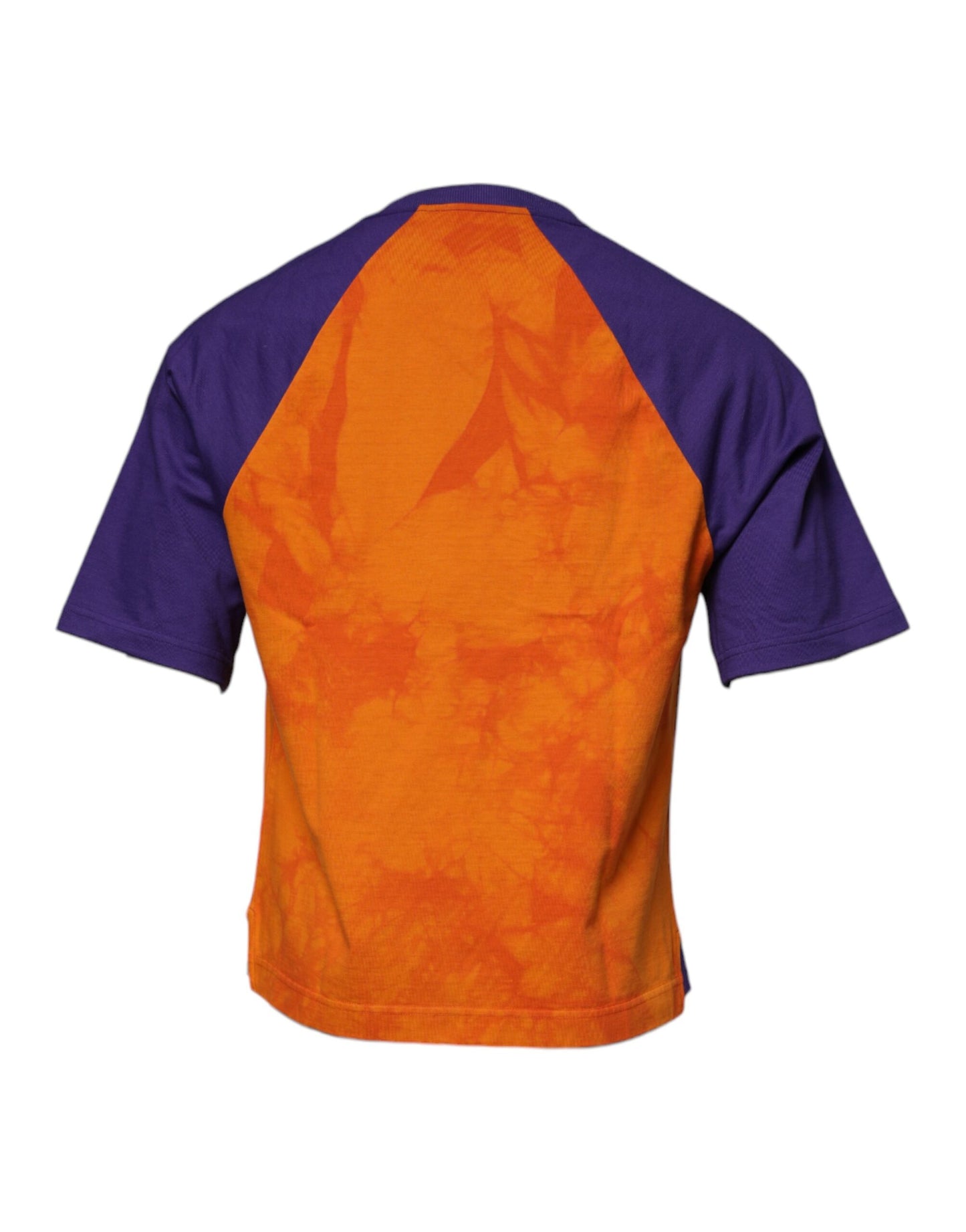 T-shirt à manches courtes imprimé graphique orange violet