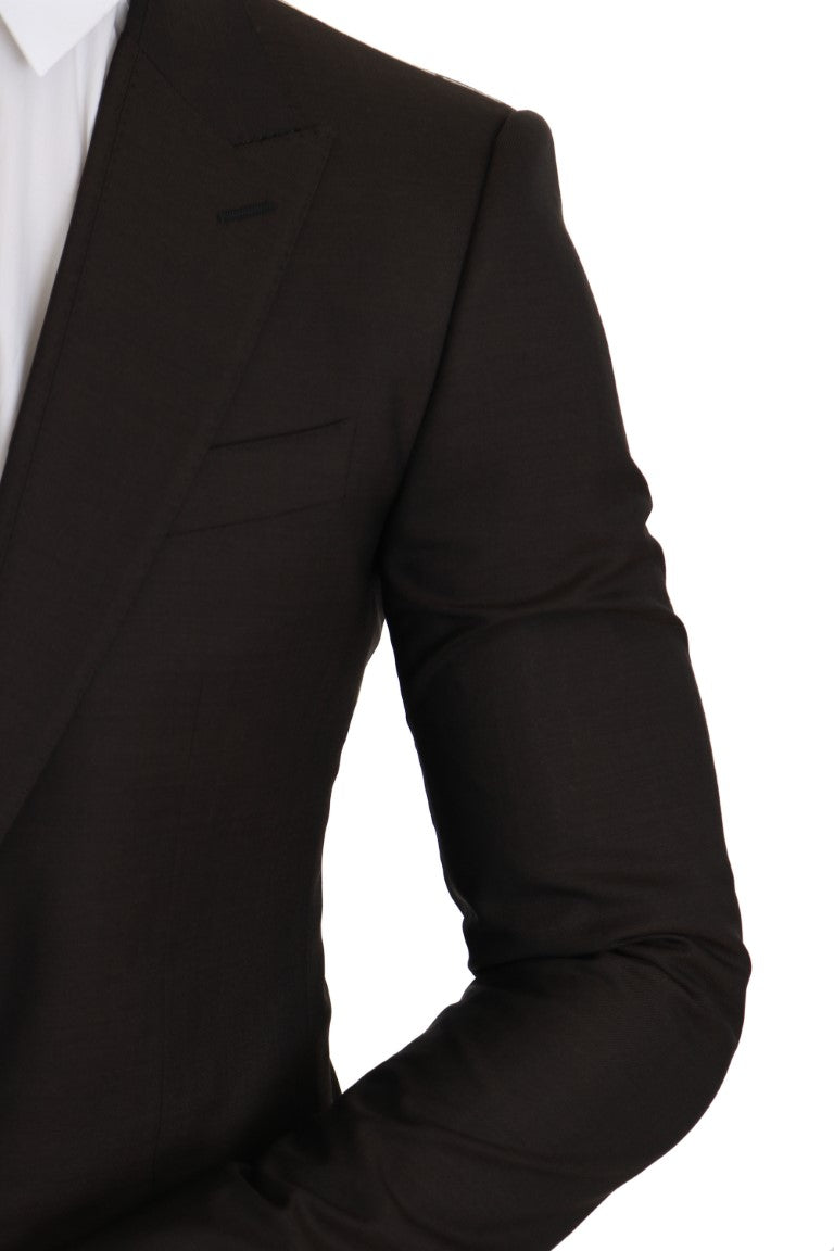 Chaqueta abrigo blazer SICILIA de lana marrón