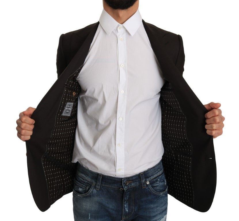 Chaqueta abrigo blazer SICILIA de lana marrón