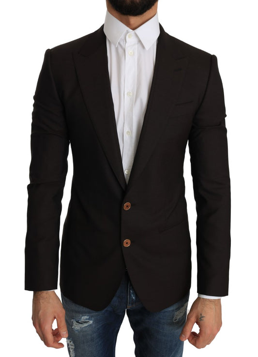 Chaqueta abrigo blazer SICILIA de lana marrón