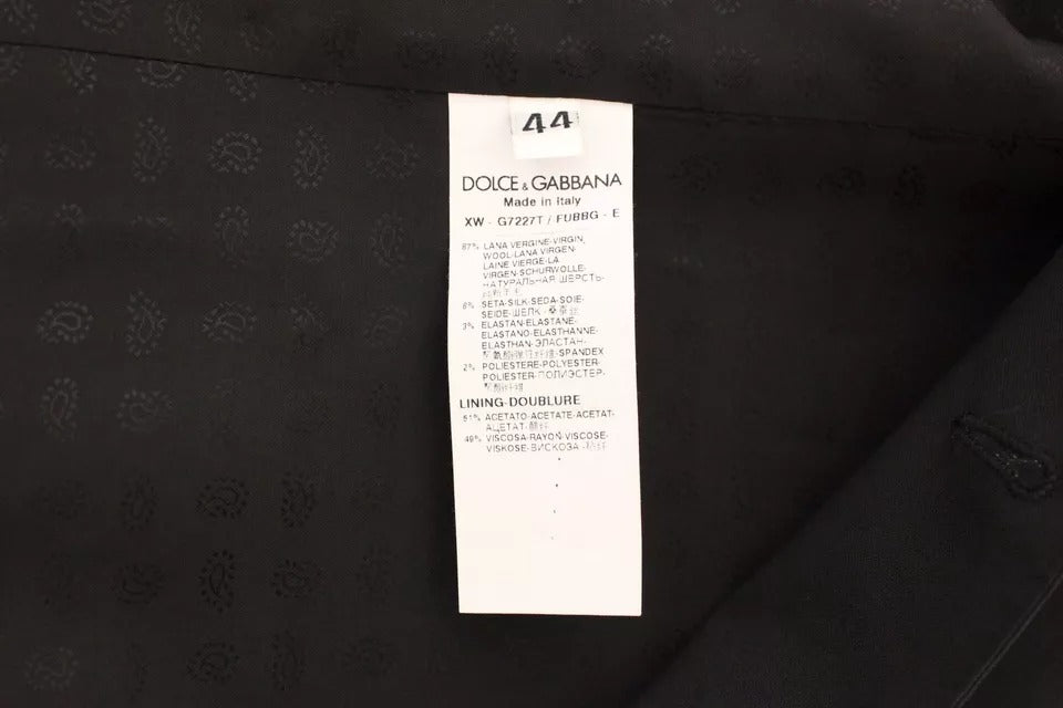 Chaleco de vestir de lana y seda negro