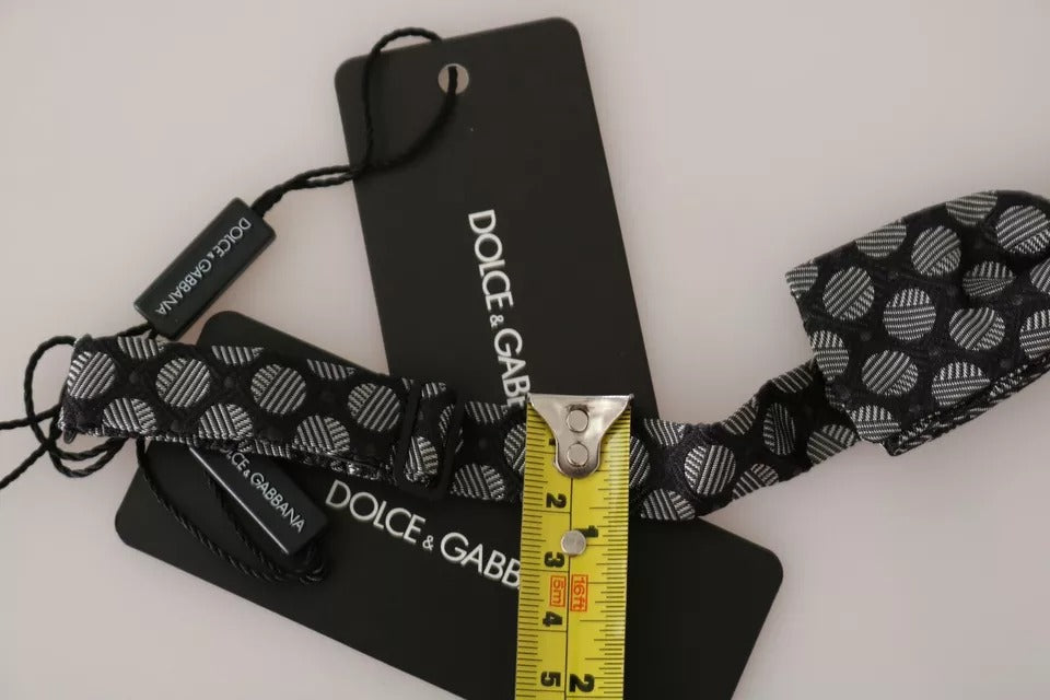 Cravate et nœud papillon en soie noire pour homme