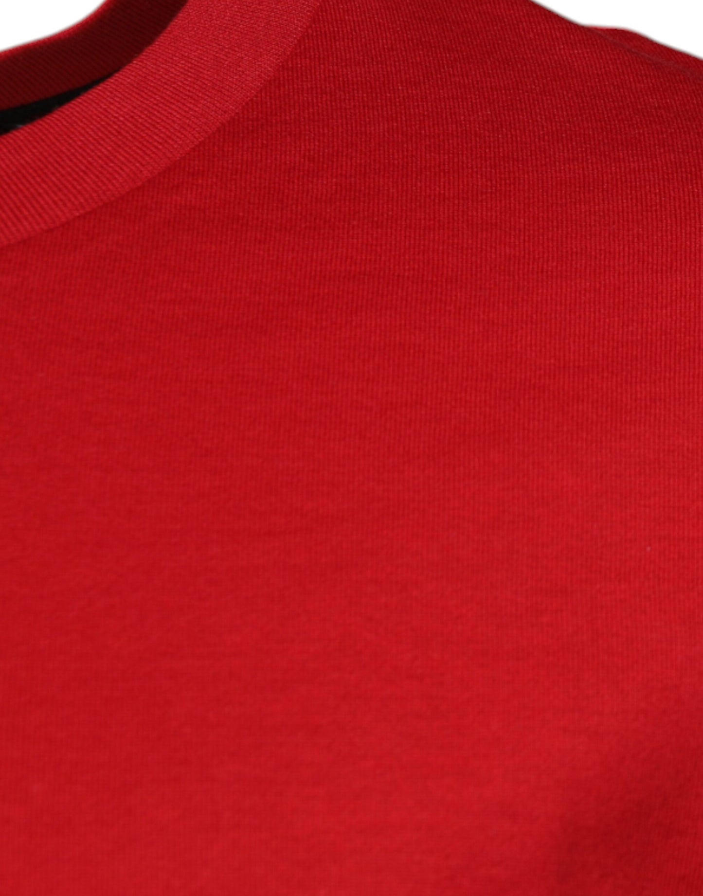 T-shirt col rond en coton avec logo imprimé rouge