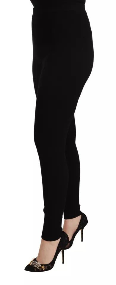 Mallas elásticas de cintura alta negras