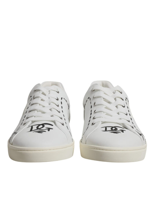 Baskets basses Milano en cuir blanc