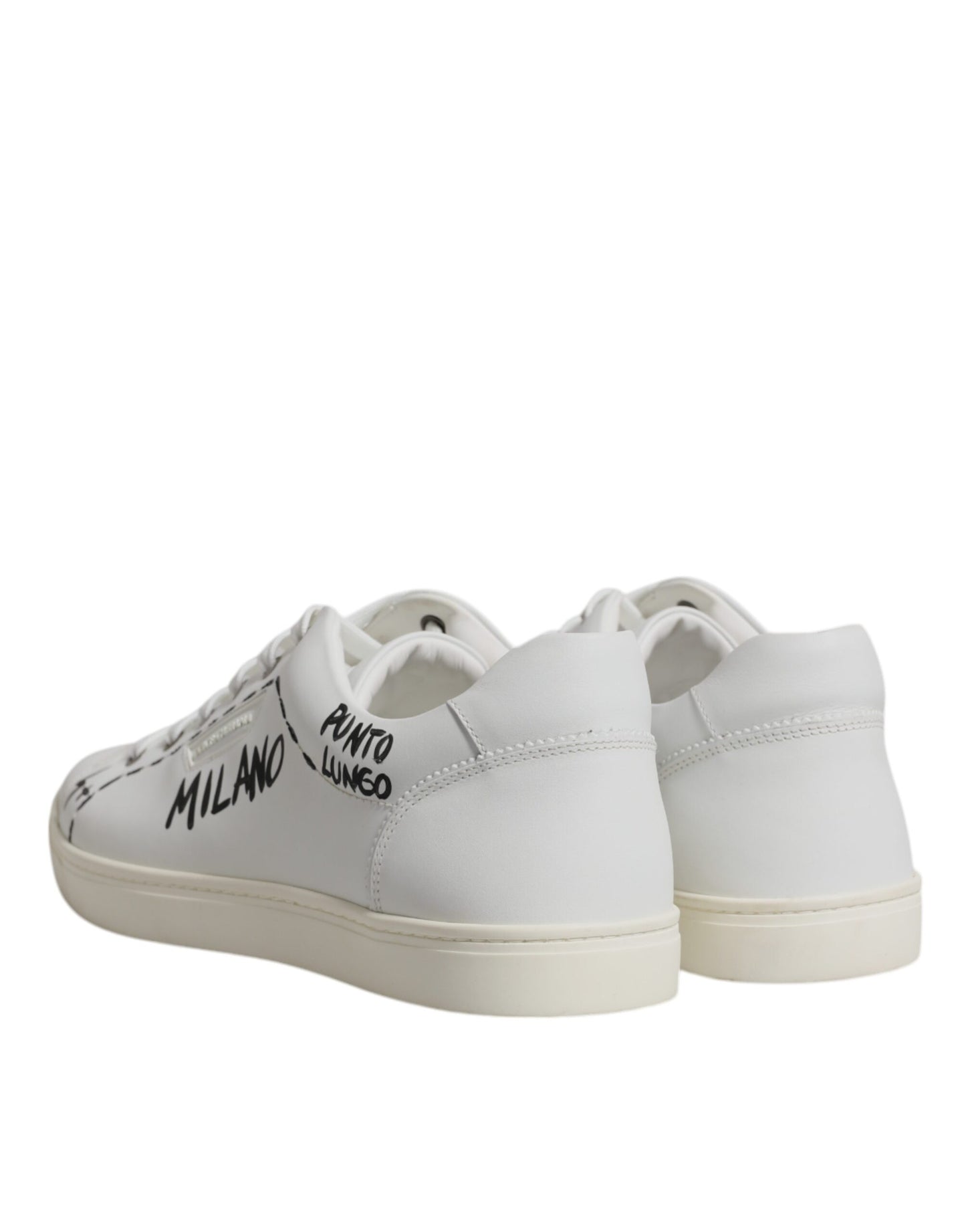Baskets basses Milano en cuir blanc