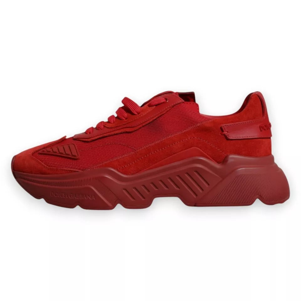 Baskets basses Daymaster en cuir rouge