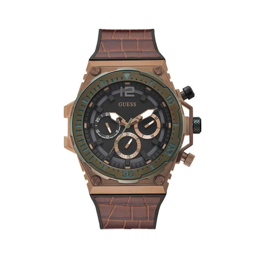 Montre synthétique marron