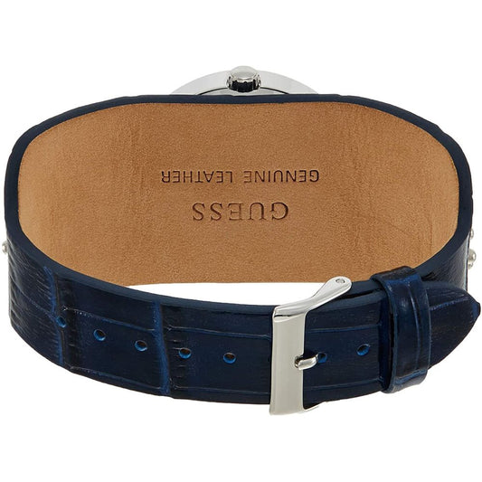 Montre en cuir bleu