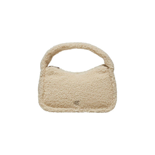 Sac à main en polyester recyclé crème
