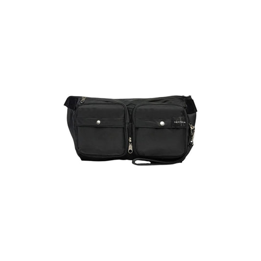 Sac ceinture noir en polyester recyclé