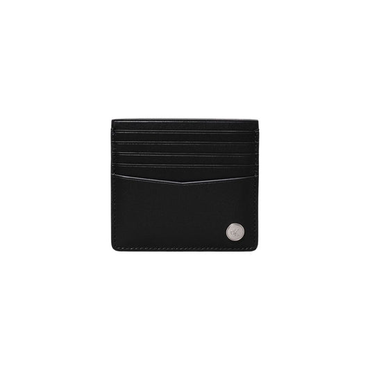 Cartera de cuero negra
