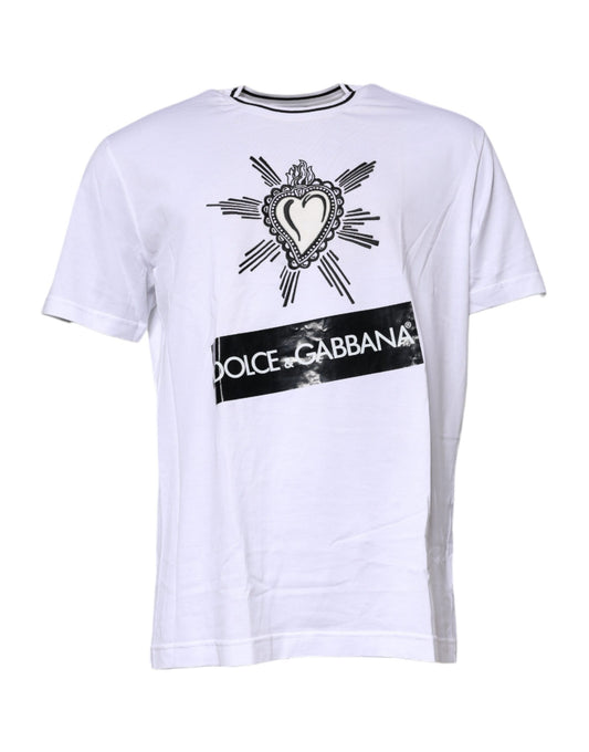 T-shirt blanc à manches courtes Sacré-Cœur