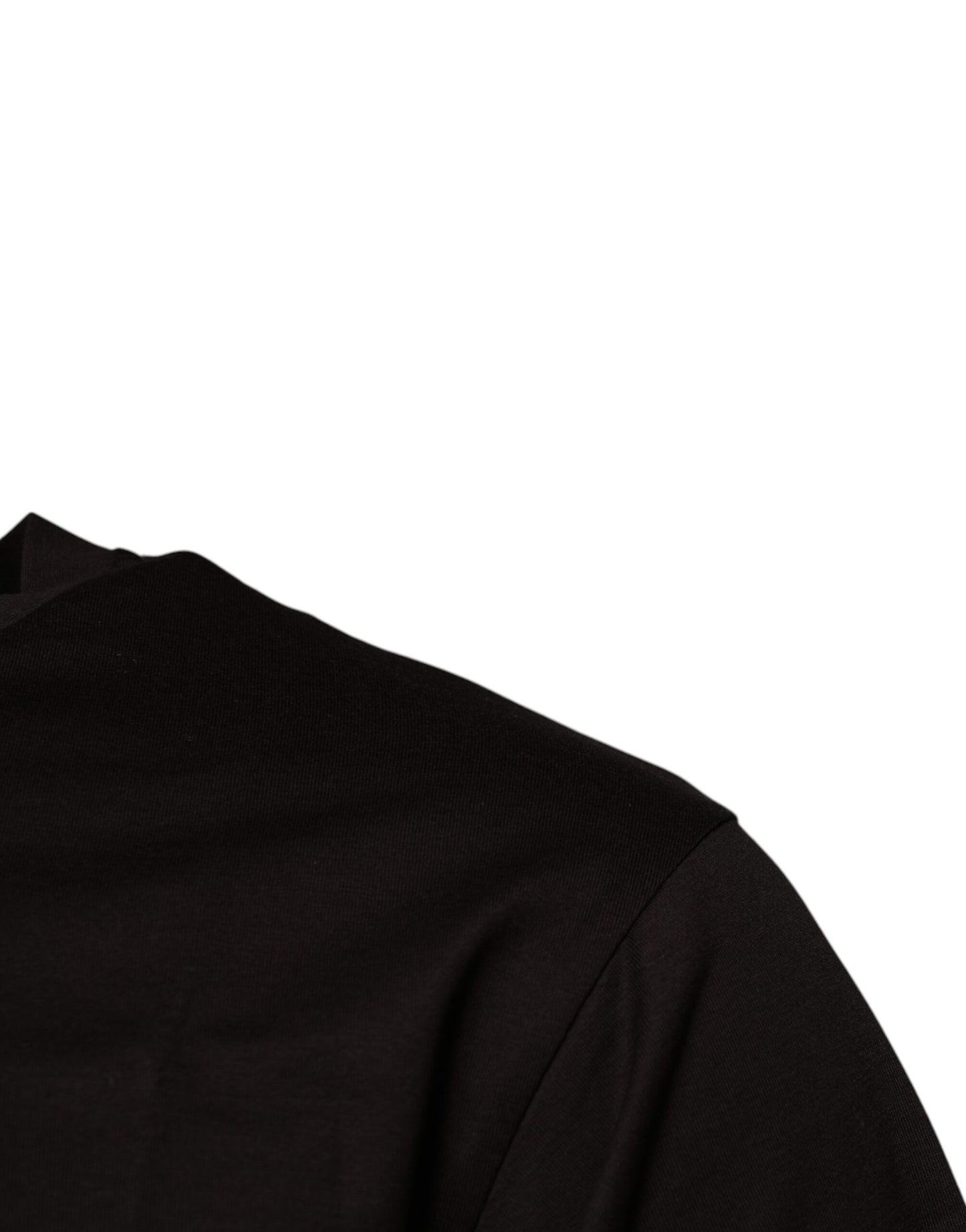 T-shirt ras du cou en coton marron foncé avec logo