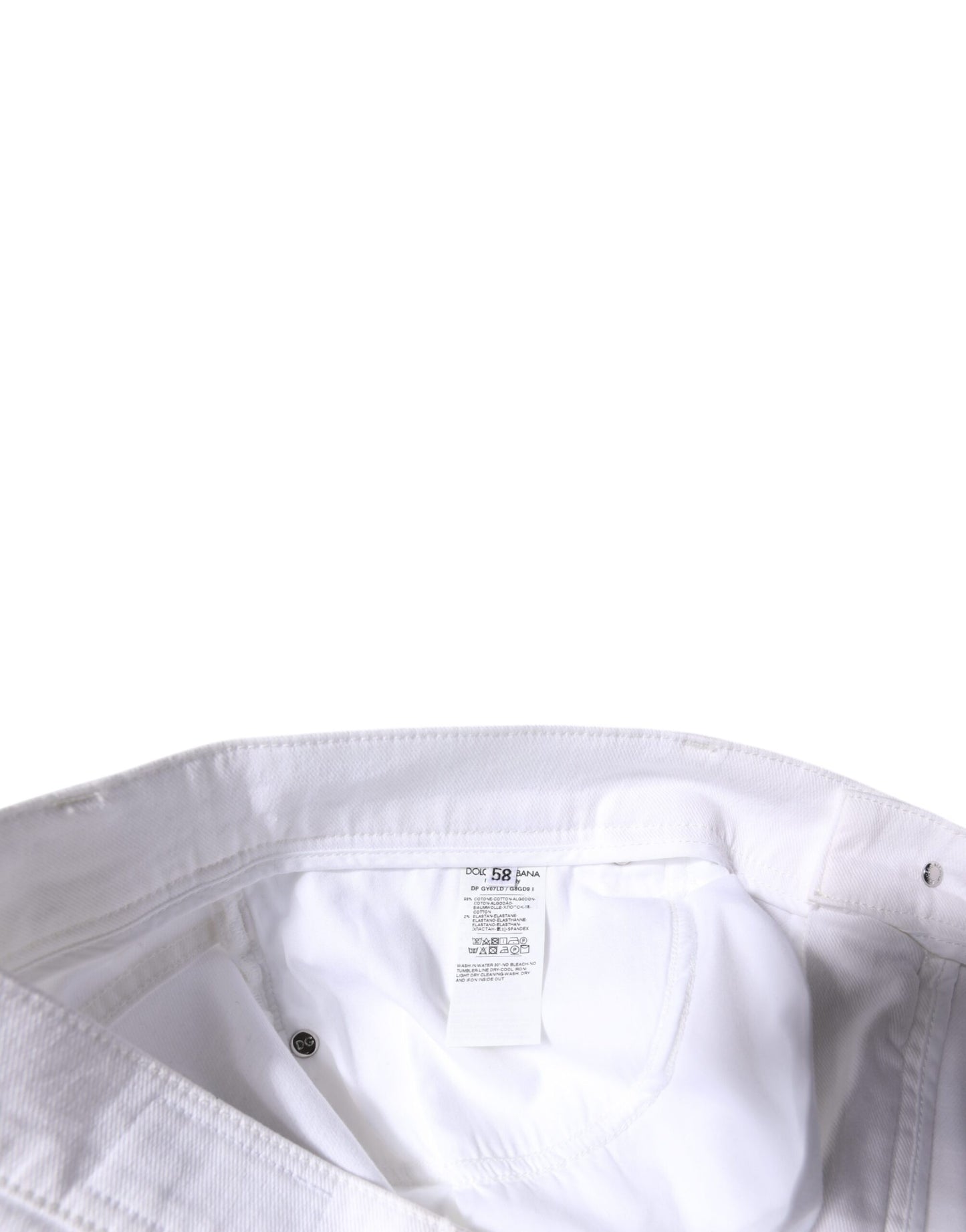 Jean skinny en coton stretch blanc pour homme