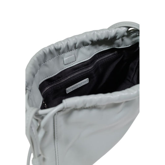 Sac à main gris en polyester recyclé