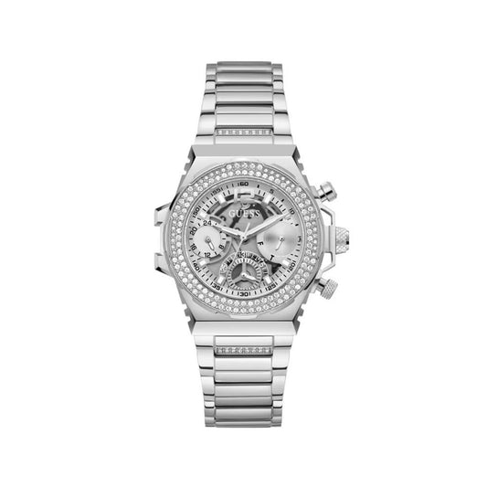 Montre en acier inoxydable gris