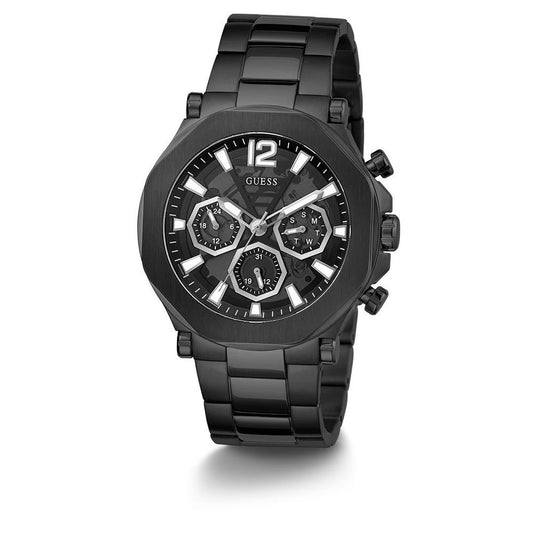 Montre en acier inoxydable noir