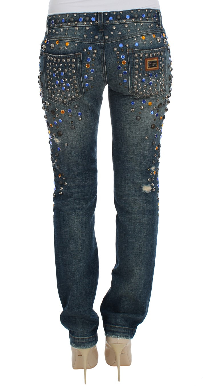Jean slim GIRLY orné de cristaux