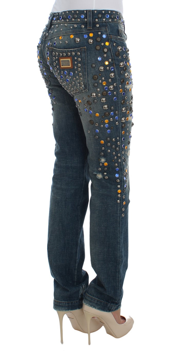 Jean slim GIRLY orné de cristaux