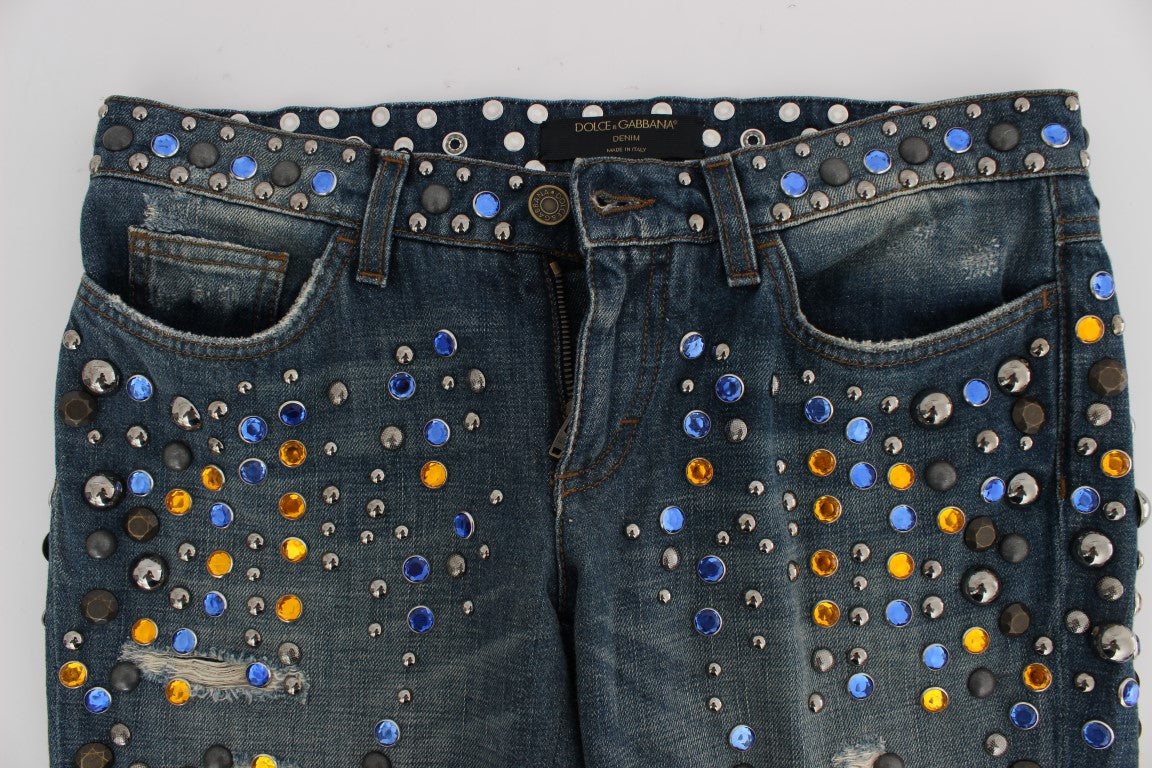 Jean slim GIRLY orné de cristaux