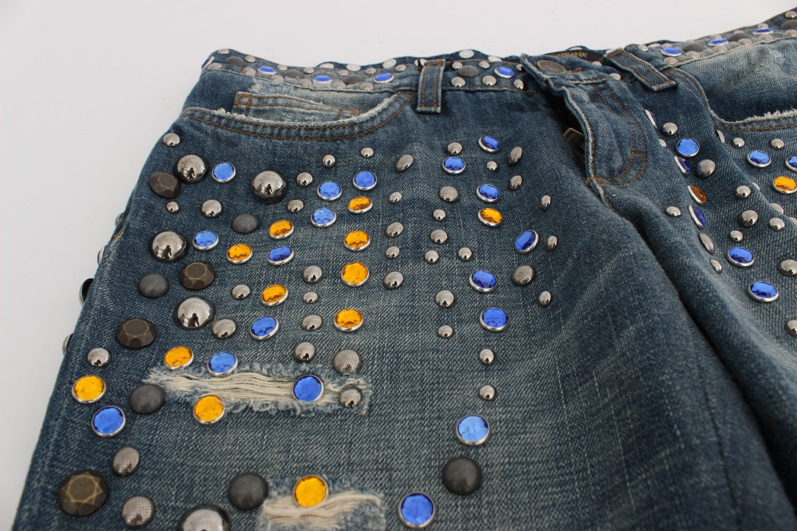 Jean slim GIRLY orné de cristaux
