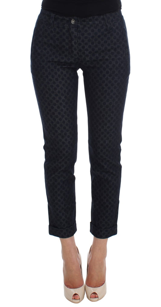 Vaqueros capri ajustados con lunares