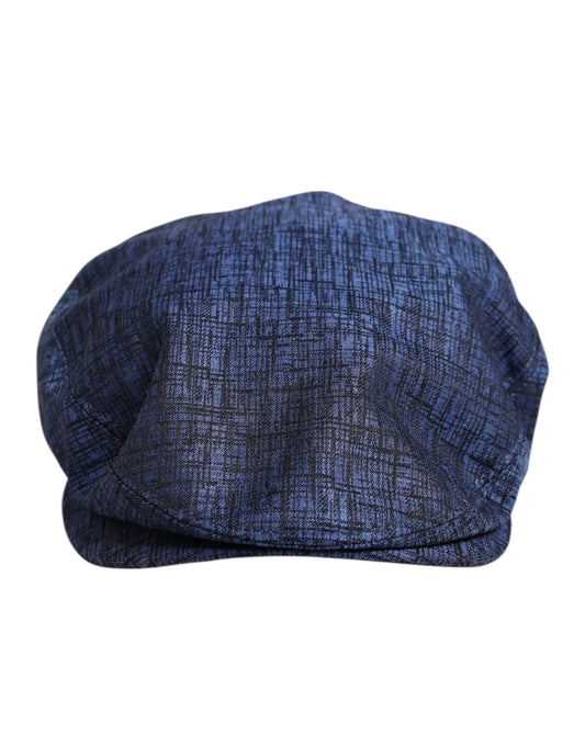 Gorra de vendedor de periódicos de algodón elástico azul