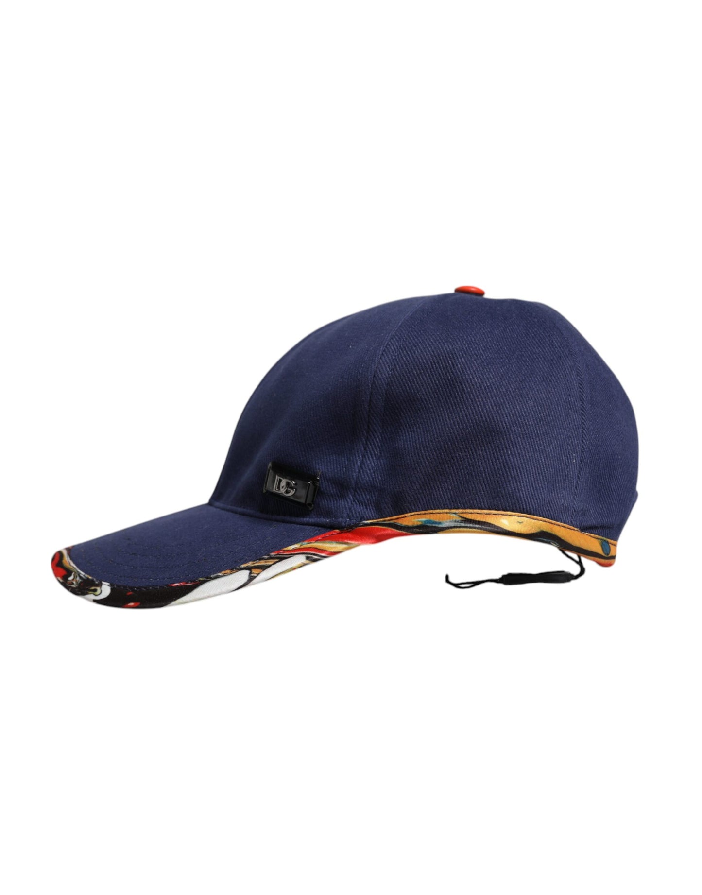 Gorra de béisbol de algodón azul de 6 paneles